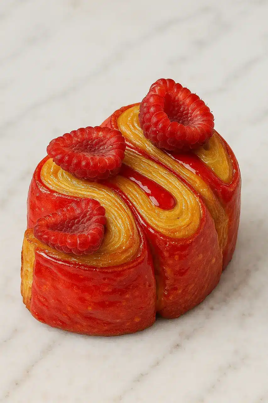 Viennoiserie à la fraise